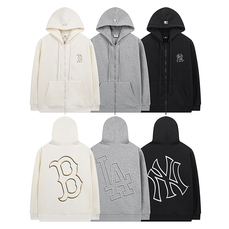 MLB Unisex Classic Oversized Logo Fleece-Lined Zip-Up Hoodie — AW26 Collection