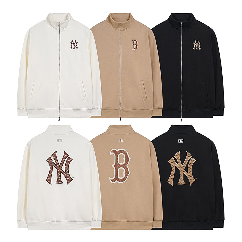 MLB Monogram Fleece Zip-Up Jacket