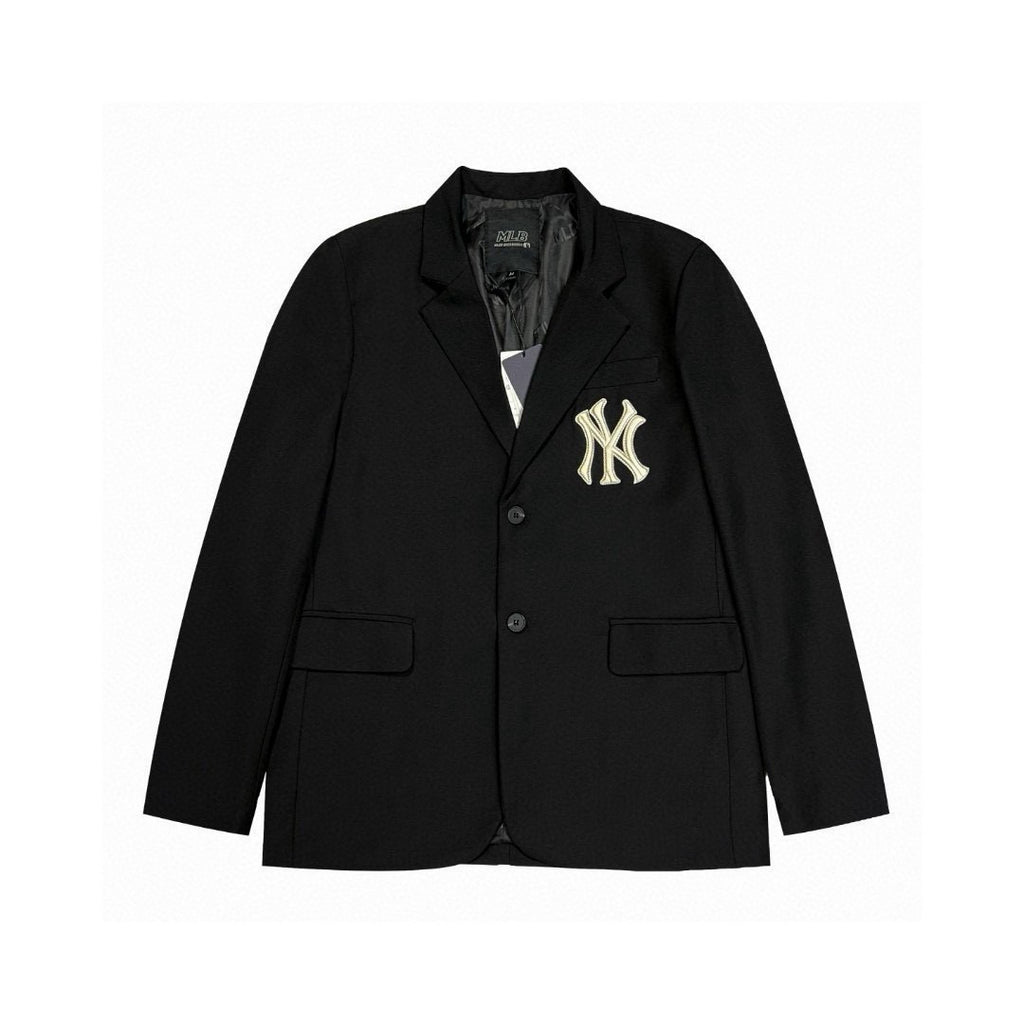 MLB New York Yankees NY Logo Embroidered Blazer – Unisex Tailored Fit Suit Jacket
