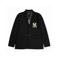 MLB New York Yankees NY Logo Embroidered Blazer – Unisex Tailored Fit Suit Jacket