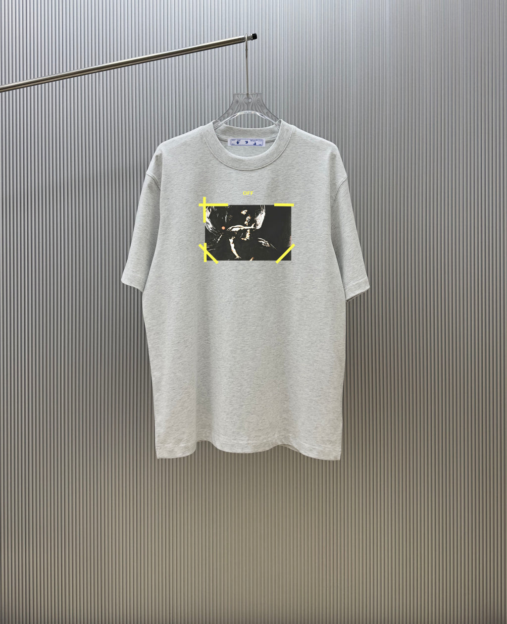 Off-White Arrow Cat Graphic Print Heavyweight Crewneck T-Shirt – White