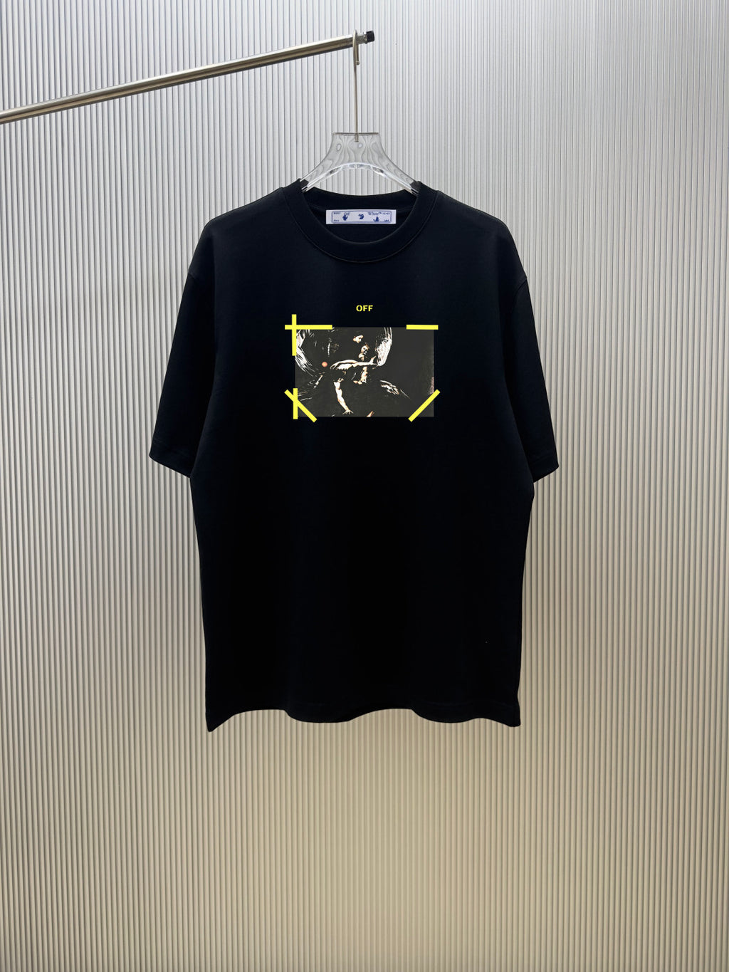 Off-White Arrow Cat Graphic Print Heavyweight Crewneck T-Shirt
