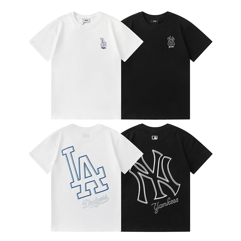 MLB Monogram Big Logo Print Short Sleeve T-Shirt