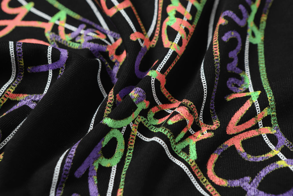 MLB Korea Graffiti Art Team Logo Crew Neck Short‑Sleeve T‑Shirt`