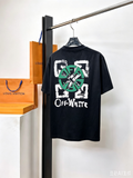 Off-White Floral Botanical Graphic Print Crewneck T-Shirt SS26