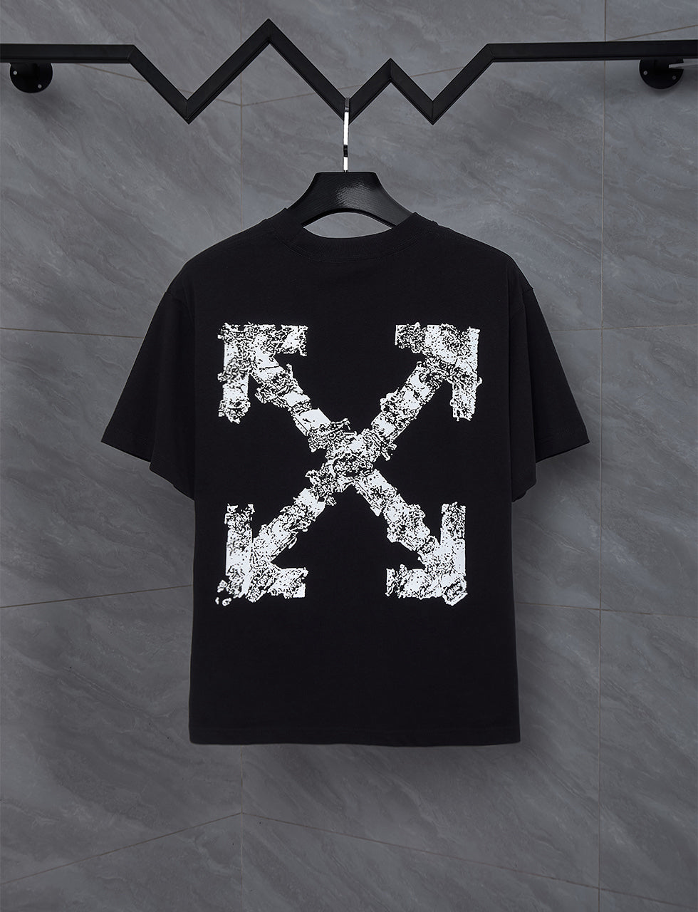 OFF-WHITE™ Graffiti Logo Print Short-Sleeve T-Shirt