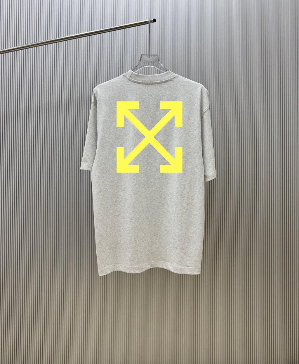 Off-White Arrow Cat Graphic Print Heavyweight Crewneck T-Shirt – White