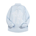MLB Monogram Embroidered Relaxed Woven Shirt – Light Blue