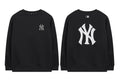 MLB New York Yankees NY Logo Embroidered Crewneck Fleece Sweatshirt
