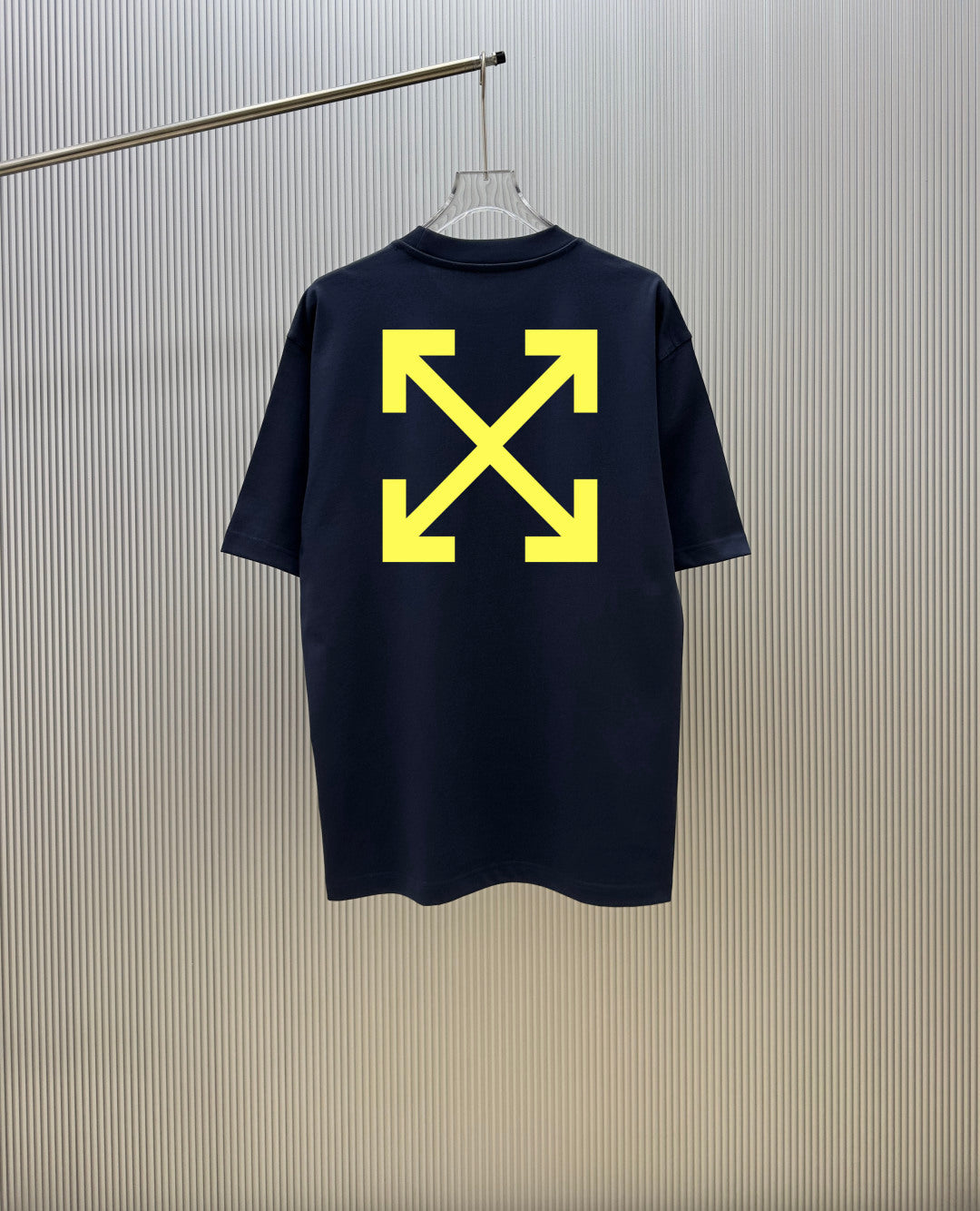 Off-White Arrow Cat Graphic Print Heavyweight Crewneck T-Shirt – White