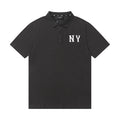 MLB Korea Unisex NY Logo Short‑Sleeve Polo Shirt`