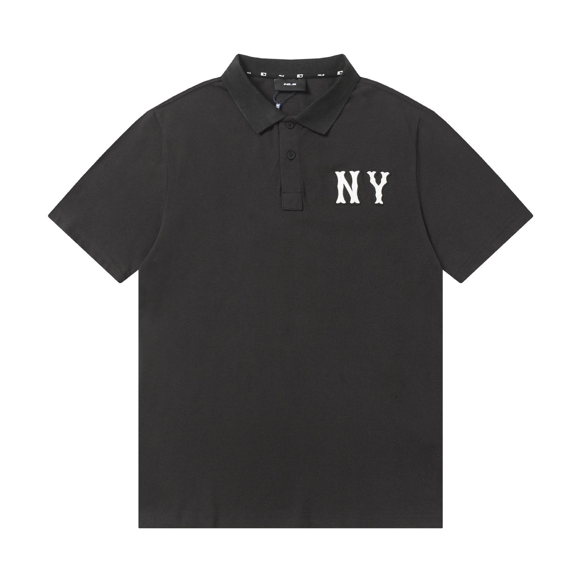 MLB Korea Unisex NY Logo Short‑Sleeve Polo Shirt`