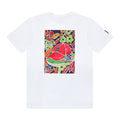 MLB Artistic Graphic Print Embroidered Pure Cotton T-Shirt – Unisex Relaxed Fit Crew Neck Short Sleeve