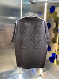 Off-White Washed Heavyweight Arrow Cross Graphic Crewneck T-Shirt