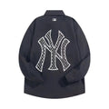 MLB New York Yankees Oversized Logo Embroidered Woven Shirt