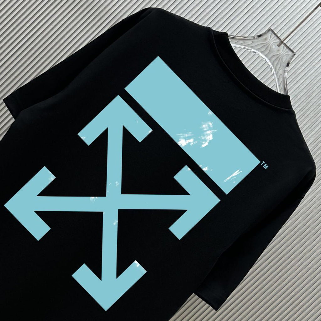 Off-White Diagonal Arrow Embroidered Heavyweight Crewneck T-Shirt