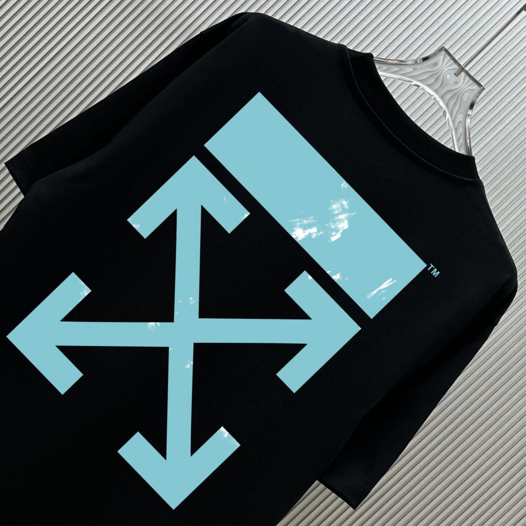 Off-White Diagonal Arrow Embroidered Heavyweight Crewneck T-Shirt
