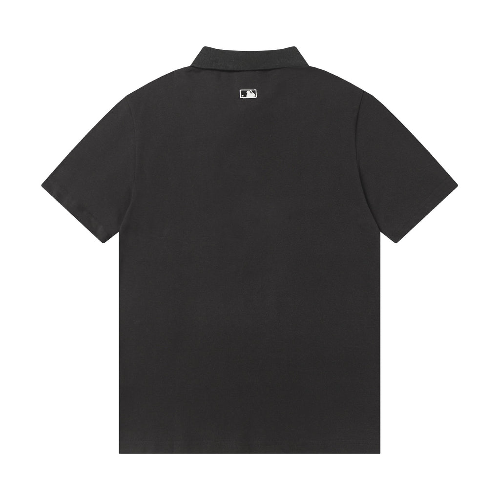MLB Korea Unisex NY Logo Short‑Sleeve Polo Shirt`