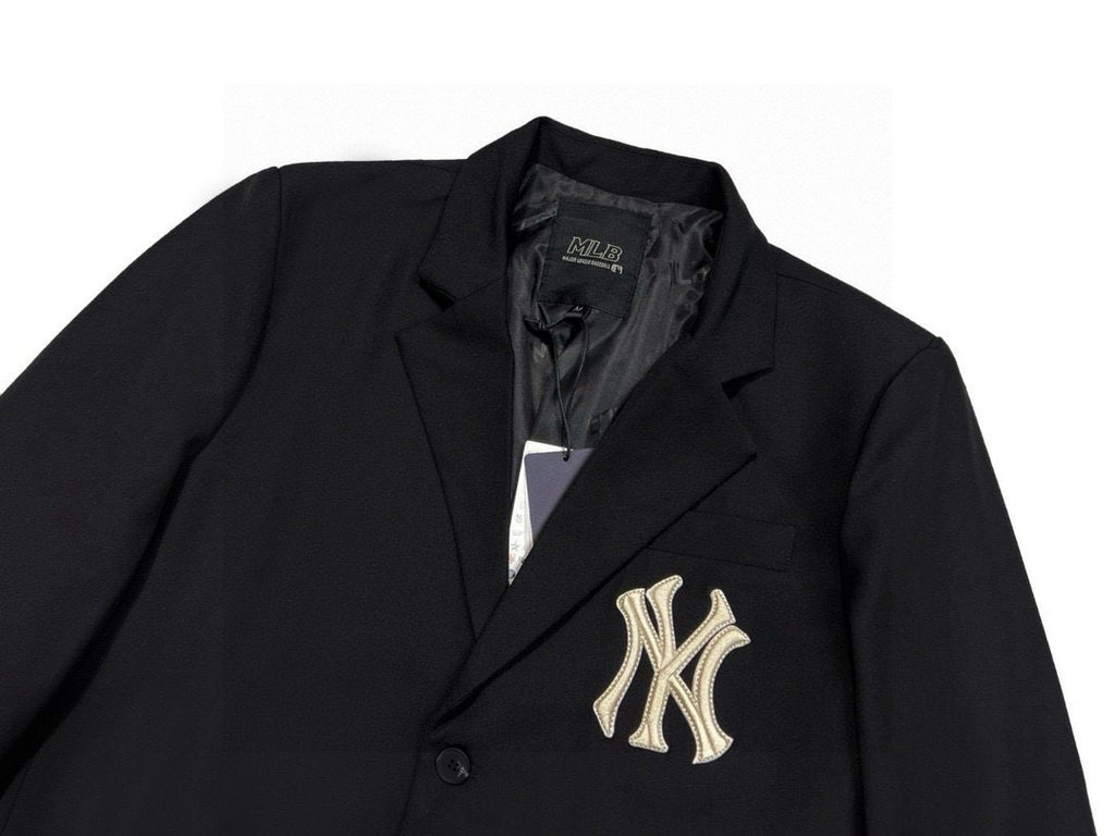 MLB New York Yankees NY Logo Embroidered Blazer – Unisex Tailored Fit Suit Jacket