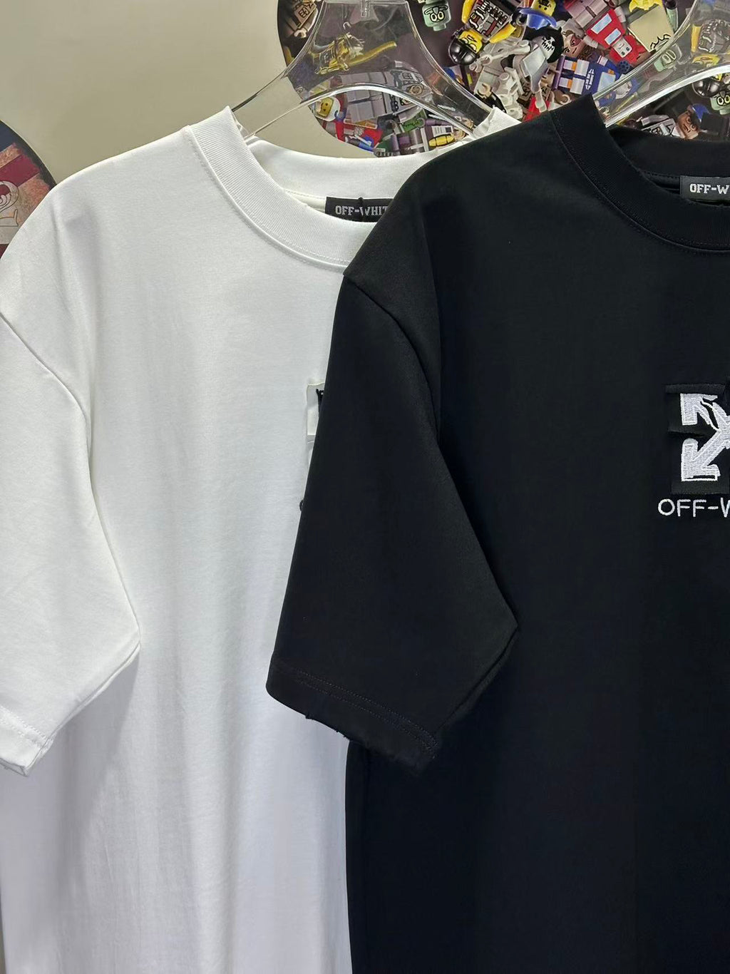 Off-White x Supreme Diagonal Arrow Graphic Crewneck T-Shirt
