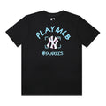 MLB NY&MLB PLAY MLB Slogan Embroidered Graffiti Print Pure Cotton T-Shirt