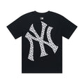 MLB Korea Unisex Monogram NY Logo Crew Neck Short‑Sleeve T‑Shirt`