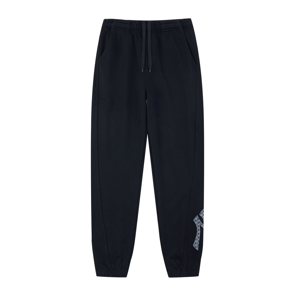 MLB New York Yankees NY Logo Embroidered Vintage Fleece Sweatpants – Unisex Relaxed Fit