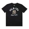 MLB Graffiti Art Print Embroidered Pure Cotton T-Shirt – Unisex Relaxed Fit Crew Neck Short Sleeve