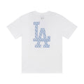 MLB Korea Unisex Monogram Fill Big Logo Crew Neck Short‑Sleeve T‑Shirt`