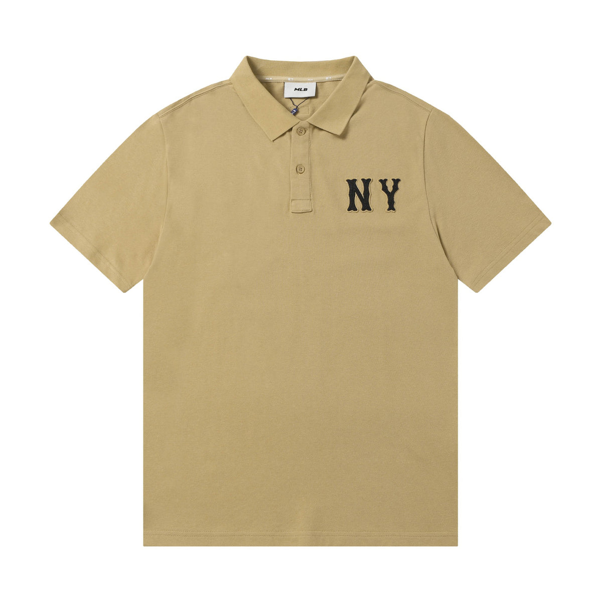 MLB Korea Unisex NY Logo Short‑Sleeve Polo Shirt`