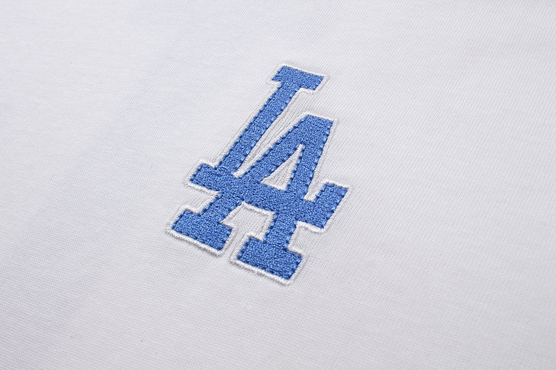 MLB Korea Unisex Monogram Fill Big Logo Crew Neck Short‑Sleeve T‑Shirt`