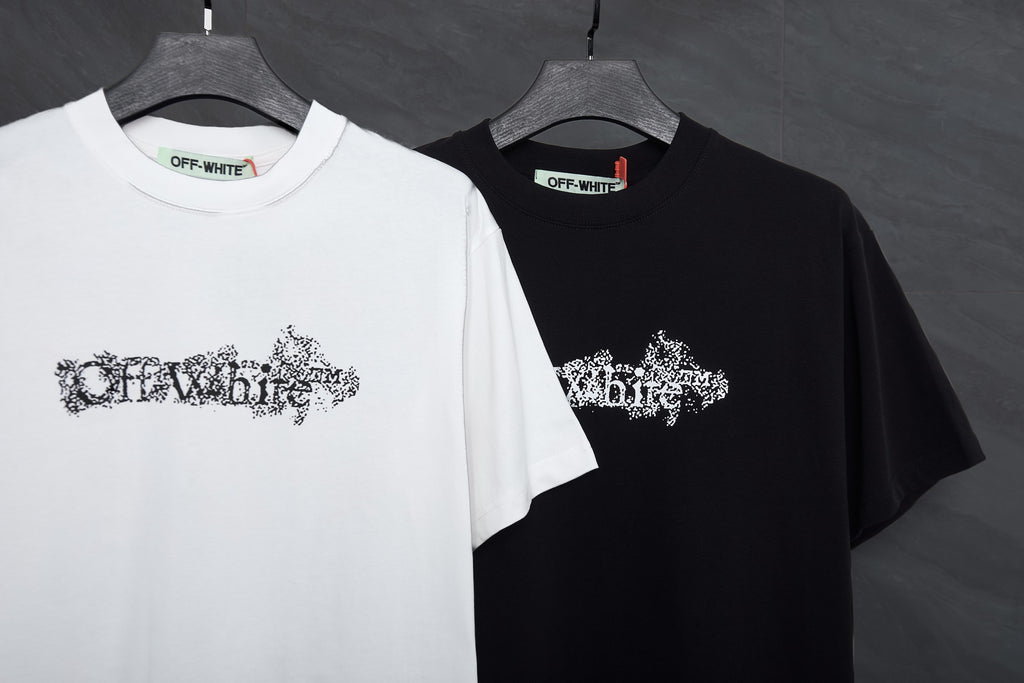 OFF-WHITE™ Graffiti Logo Print Short-Sleeve T-Shirt