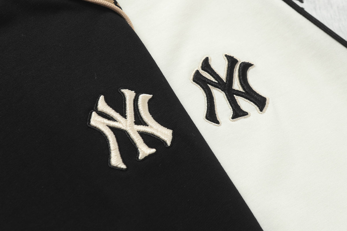 MLB Unisex Couple Casual T-Shirt – Diamond Monogram Vintage Round Neck Pure Cotton Short Sleeve