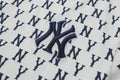 MLB Monogram Series Unisex Short Sleeve T-Shirt – Vintage Logo Jacquard Crew Neck Relaxed Fit