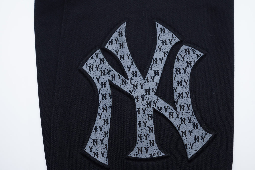MLB New York Yankees NY Logo Embroidered Vintage Fleece Sweatpants – Unisex Relaxed Fit