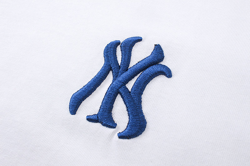 MLB Korea Unisex Monogram NY Logo Crew Neck Short‑Sleeve T‑Shirt`