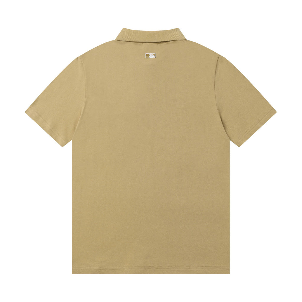 MLB Korea Unisex NY Logo Short‑Sleeve Polo Shirt`