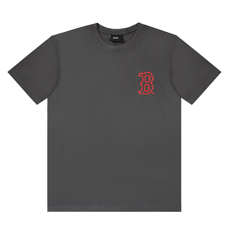 MLB Graffiti Art Print Embroidered Pure Cotton T-Shirt – Unisex Relaxed Fit Crew Neck Short Sleeve