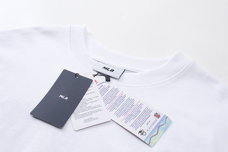 MLB Korea Unisex Monogram NY Logo Crew Neck Short‑Sleeve T‑Shirt`