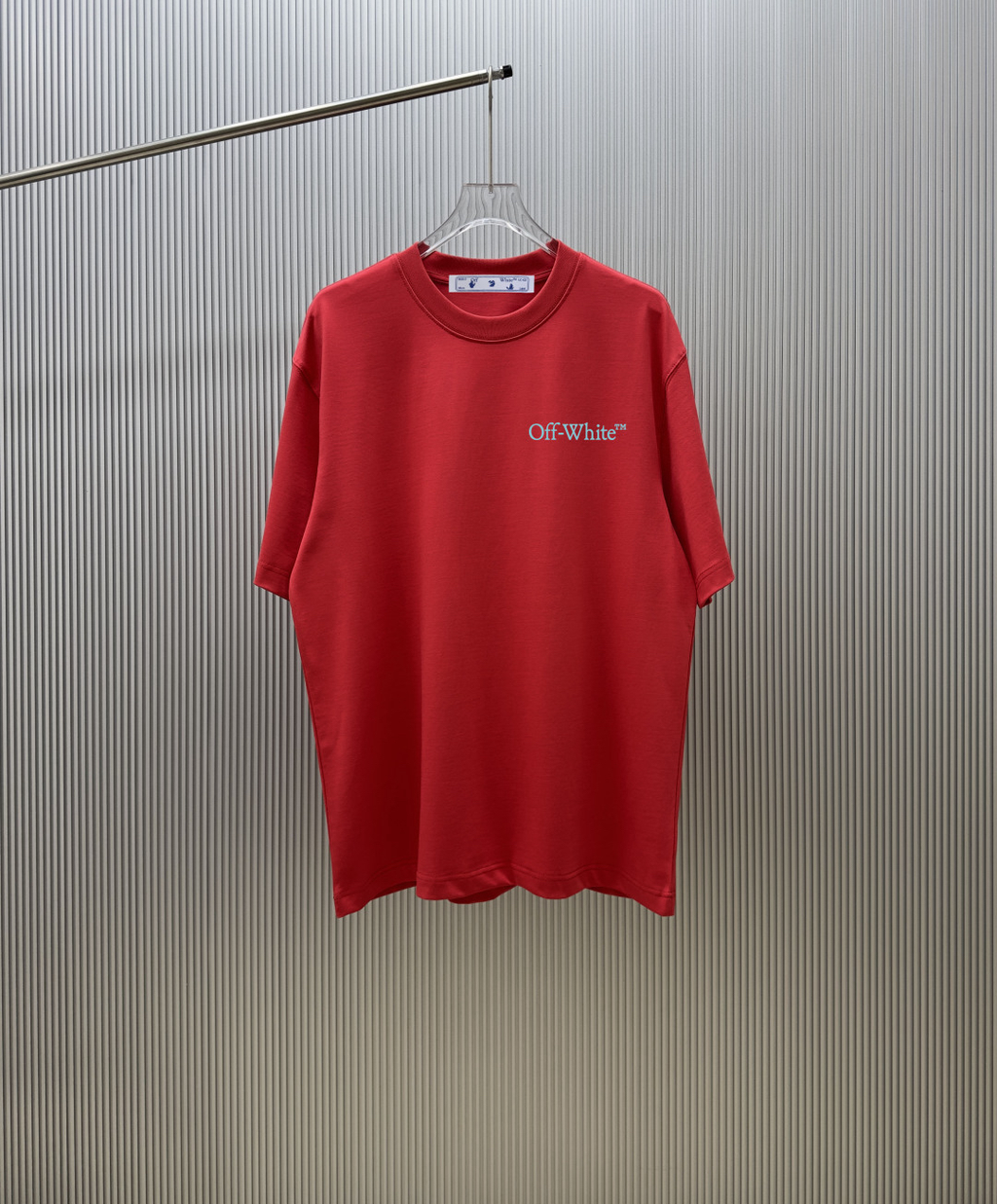 Off-White Diagonal Arrow Embroidered Heavyweight Crewneck T-Shirt