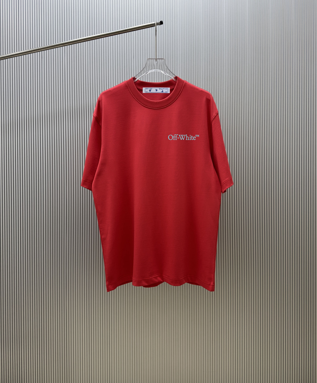 Off-White Diagonal Arrow Embroidered Heavyweight Crewneck T-Shirt