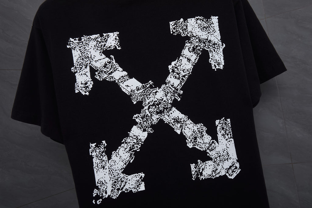 OFF-WHITE™ Graffiti Logo Print Short-Sleeve T-Shirt