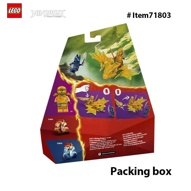 LEGO 71803 NINJAGO Arin’s Rising Dragon Strike Toy, Ninja Action Figure Playset with Arin Minifigure, Ninja Battle Toy Set
