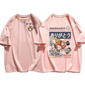 Pokémon Joint Short-sleeved T-shirt Magikarp Noodles Men's and Women's Summer Loose and Breathable Parent-child Top Clothing