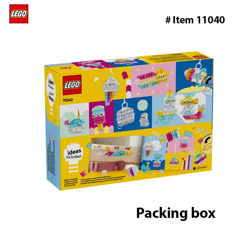 LEGO 11040 Classic Wow Idea Box, Clear Color, Toy, Birthday Present, Blocks, Educational Girls Boys Children,Pretend Play,340PCS