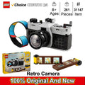 LEGO 31147 Creator 3in1 Retro Camera Toy, Retro Video Camera to Retro TV Set, Photography Gift for Boys and Girls Creative Play
