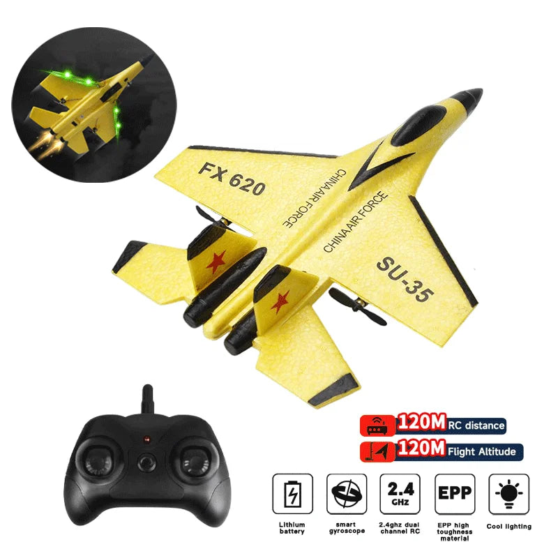 RC Foam Aircraft SU35 Rc Plane 2.4G Radio Control Glider Remote Control Fighter Glider Airplane EPP Foam Toys