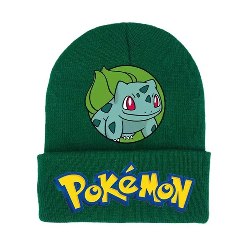 Pokemon Cute Pikachu Kids Knitted Hats Beanies Cartoon Anime Print Caps Heat Comfortable Casual Hat Birthday Gifts