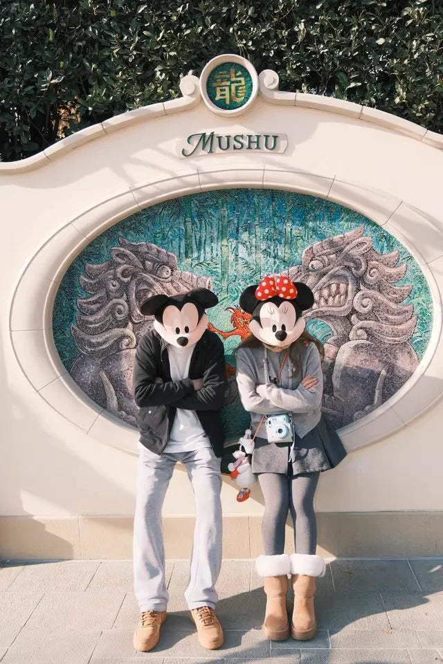 Mickey Minnie headgear for girls and boys Children's girlfriends couple travel photo props dress up hat