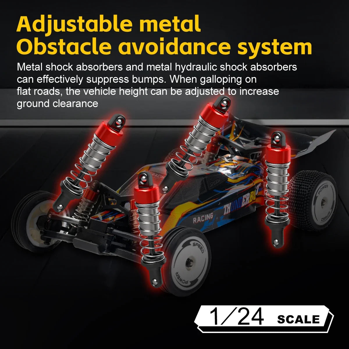WLtoys 244016 V2 2.4G High Speed Racing Car 2WD 25KM/H 1:24 Gyro Full Scale Remote Control Car Competitive Vehicle Toys For Kid